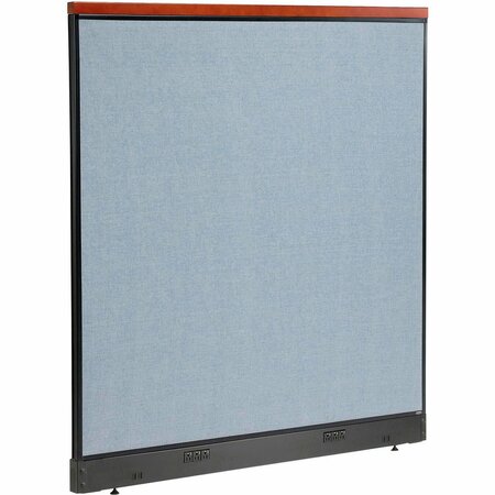 INTERION BY GLOBAL INDUSTRIAL Interion Deluxe Electric Office Partition Panel, 60-1/4inW x 65-1/2inH, Blue 277563EBL